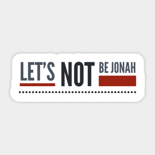 Jonah 4 Sticker